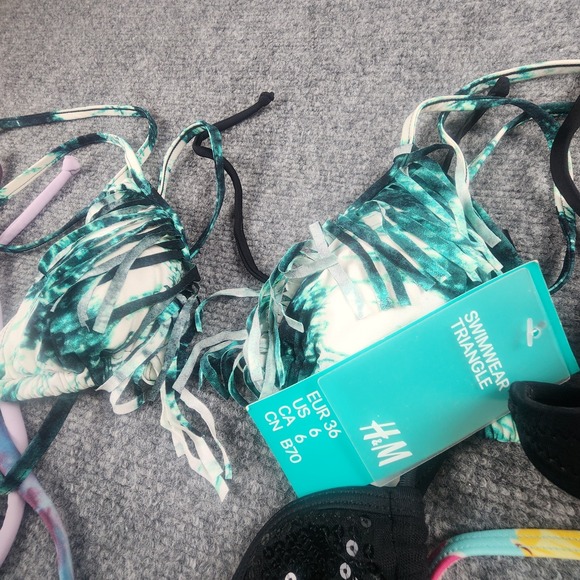 x10 Bikini Top Lot H&M Victoria's Secret Guess Mixed Styles‎ Sm B Cup Swimwear - Picture 3 of 11